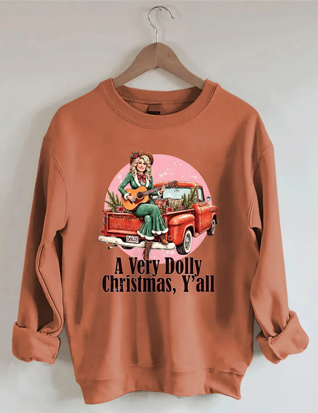 A Very Dolly Christmas,Y'all Sweatshirt