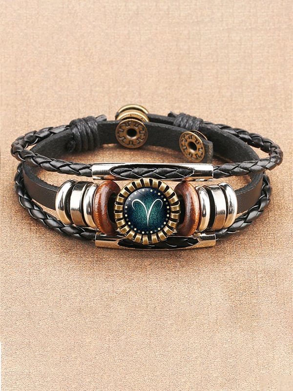Vintage Turquoise Leather Bracelet