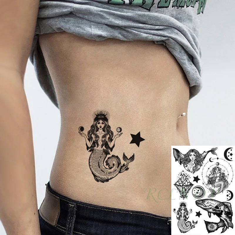 Waterproof Temporary Tattoo Sticker Symbol Totem Wing Tatto on Leg Arm Back Tattos Sexy Flash Tatoo Fake Tattoos for Men Women
