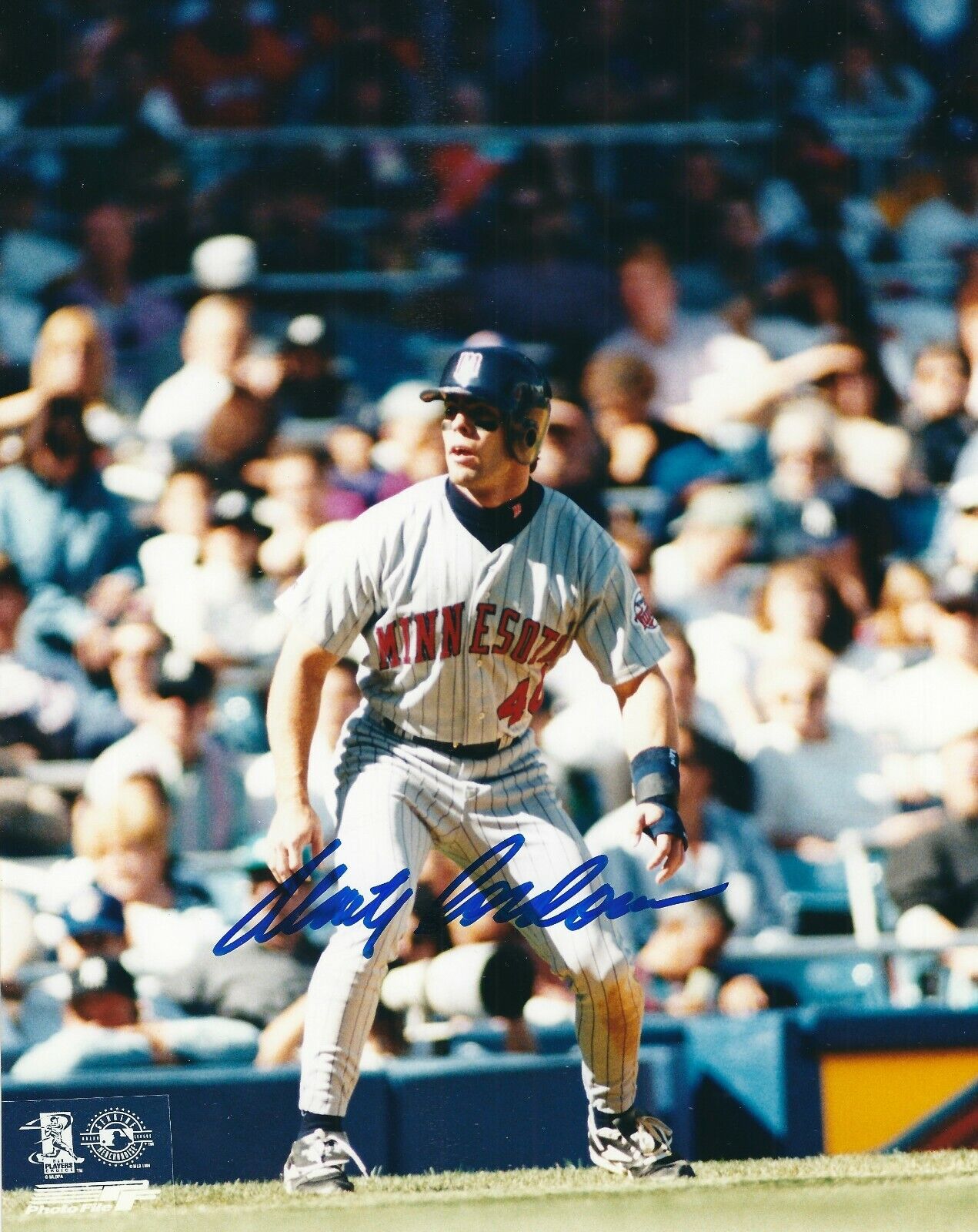 Autographed MARTY CORDOVA Minnesota Twins 8x10 Photo Poster painting- COA