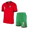 RONALDO #7 Portugal Home Jerseys Kit EURO 2024