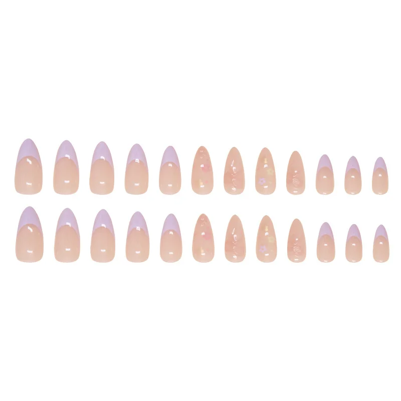 Churchf Churchf Nails French Wear Nail Stereo Bow Removable Beauty Nail Piece Flower Nail Piece Nail Patch