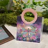 DIY 5D Diamond Art Painting Handbag with Round Handle Diamond Painting Kit Handbag Diamond Painting Bag for Women Casual Shopping Travel Daily Use
