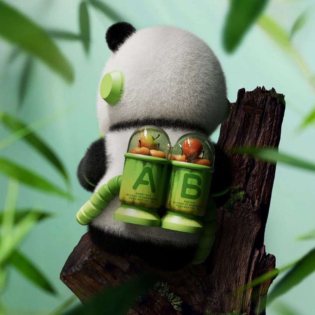 MEGA SPACE MOLLY 400% PANDA Toy Figures