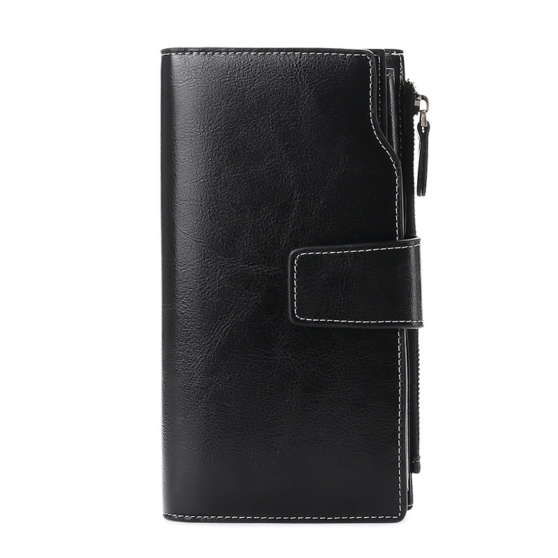 Leather Anti-theft Brush Ladies Wallet Long