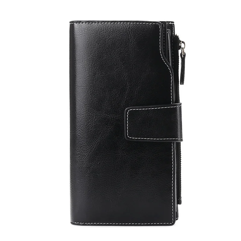 Leather Anti-theft Brush Ladies Wallet Long