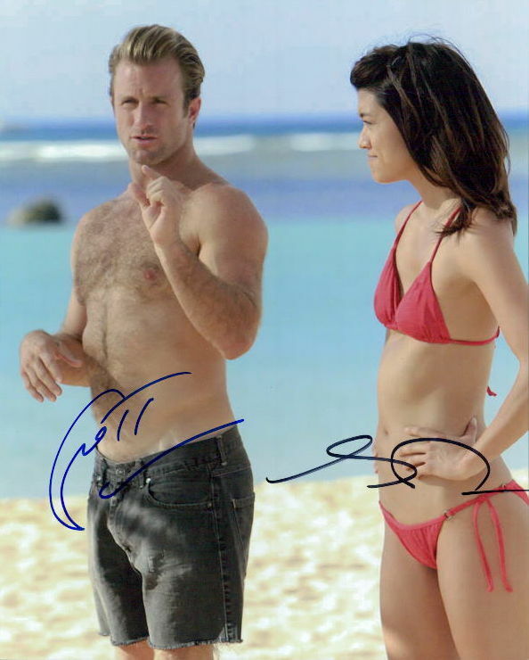 Hawaii Five-0 (Scott Caan & Grace Park) signed 8x10 Photo Poster painting in-person