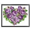 Rose - 9CT Partial Beaded Cross Stitch Kit(39x33cm)
