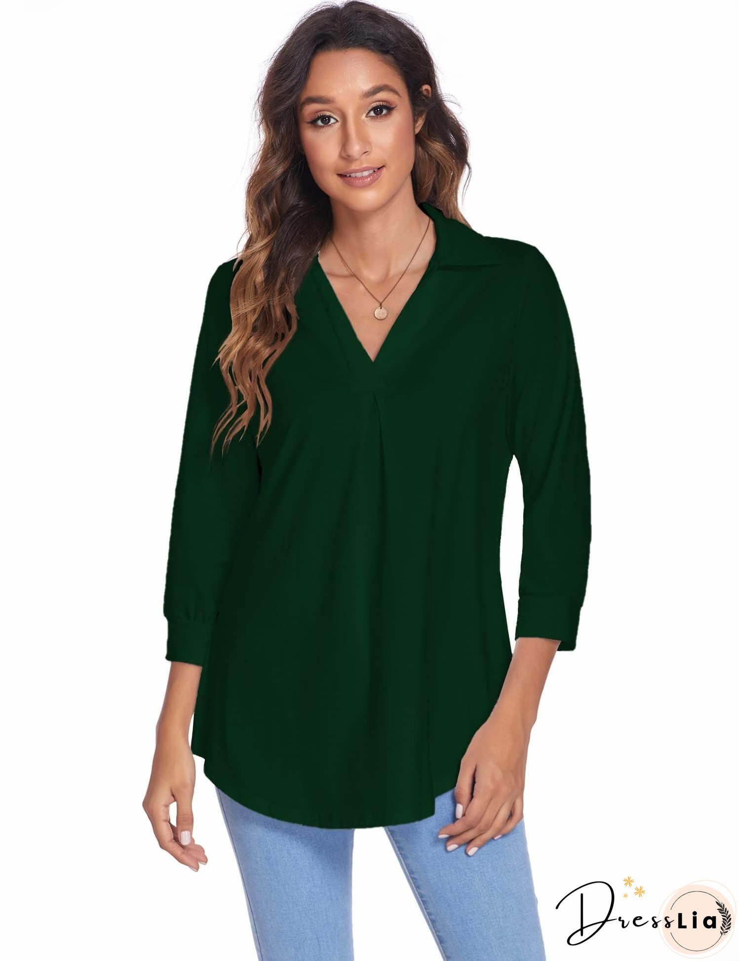 Elegant V Neck Blouse for Women