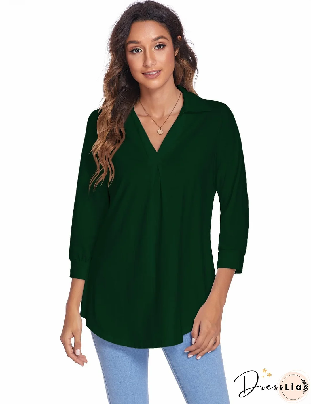 Elegant V Neck Blouse for Women