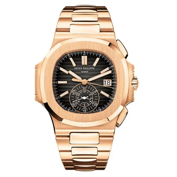 41mm Chronograph 18k Rose Gold Black Dial