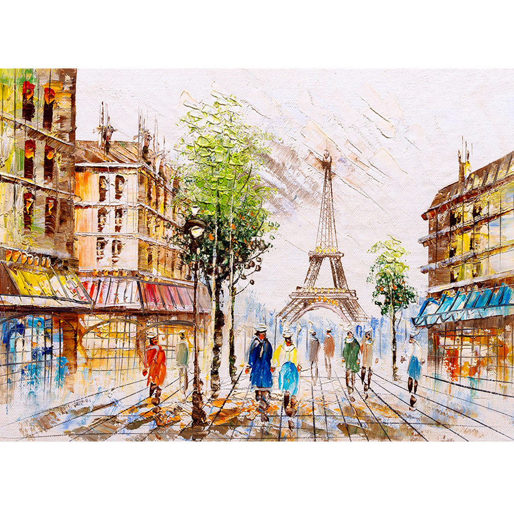 

Paris Tower Abstract - Round Drill Diamond Painting - 40*30CM, 501 Original