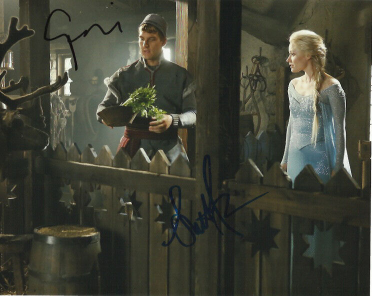 Once Upon a Scott Michael Foster Georgina Haig Signed Autographed 8x10 Photo Poster painting COA