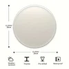 6PCS pygargue &agrave; t&ecirc;te blanche sur drapeau - Plaques rondes en m&eacute;tal(30*30cm)
