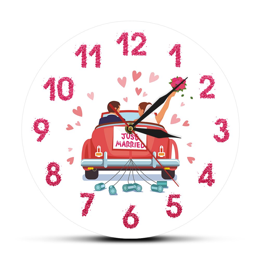 

Custom Couple Anniversary Engagement - Frameless Acrylic Wall Clock, 501 Original