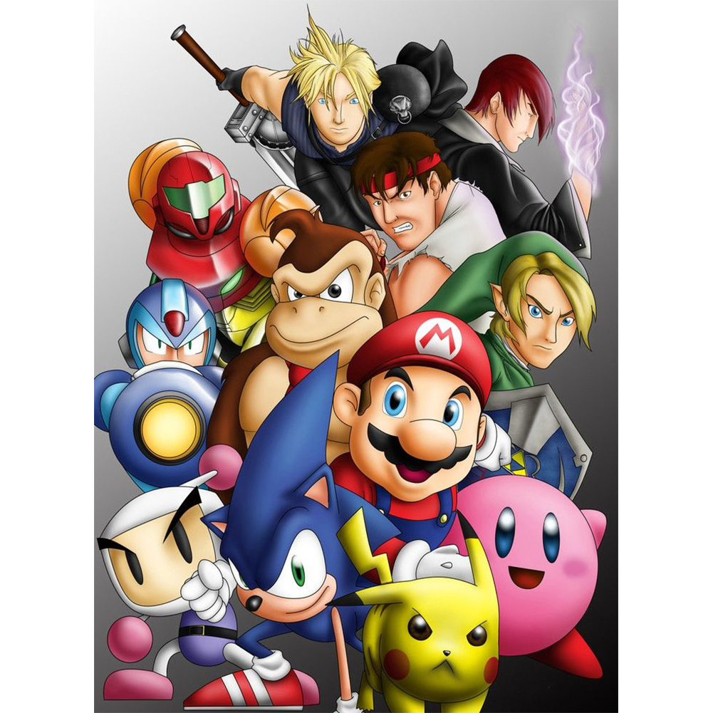 

30*40CM - Round Drill Diamond Painting - Cartoon Characters, 501 Original