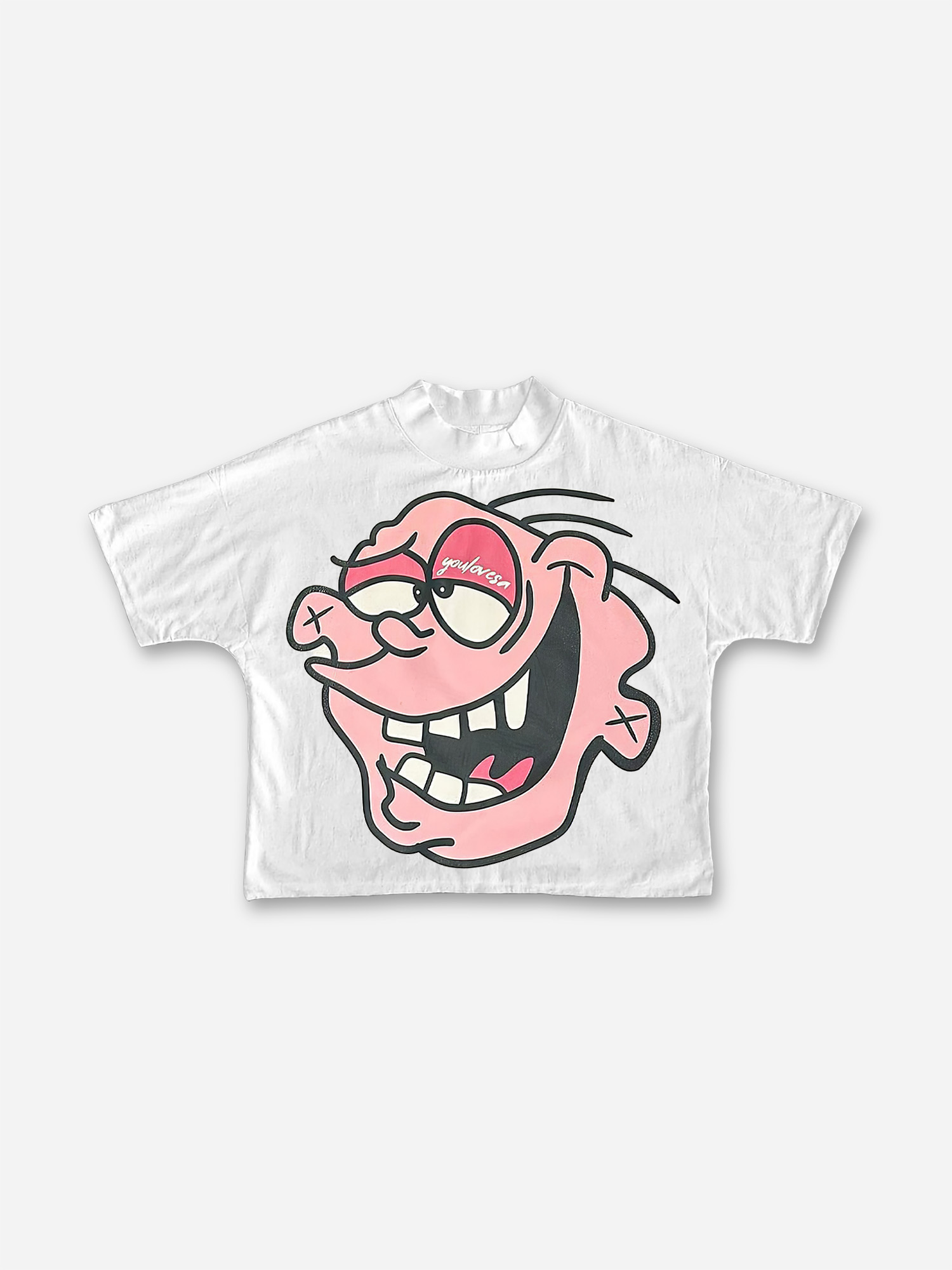 Unisex Funny Cartoon Graphic Cropped T-Shirt - Sopula｜Premium Graphic Tees & Graphic Clothing