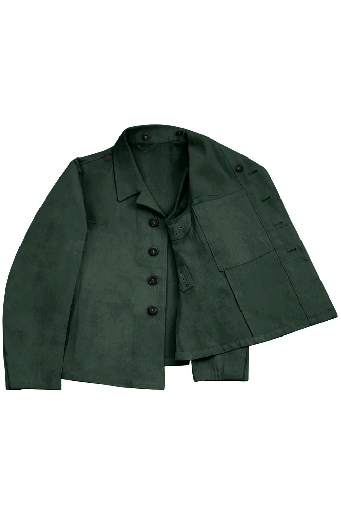   Luftwaffe German HBT Reed Green Drill service flight tunic Fliegerbluse German-Uniform