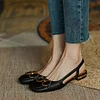 French Square Toe Flat Bottom Female Sandals