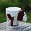 3D Hand-painted Ceramic Mug Animal Coffee Cup