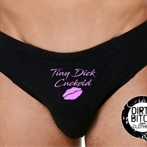 pornhint Pornhint Tiny Dick Cuckold Mens underwear, adult, fetish, cuckold, sex clothing ,boxers, swingers, gay, lgbt, printed BRIEFS