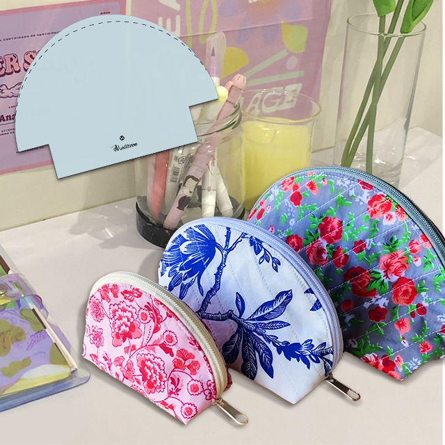 Diy Zipper Crescent Bag Templates Instructions included