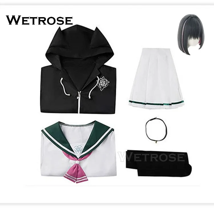 【Wetrose】In Stock Kazusa Kyouyama Blue Archive Cosplay Costume JK Uniform Wig Full Set 