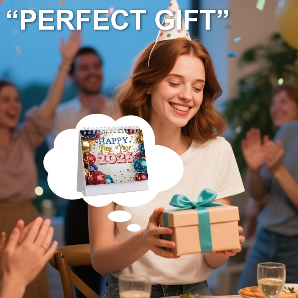 5D/DIY Diamond Painting Calendar Kit Partial Drill Diamond Art Paper Calendar