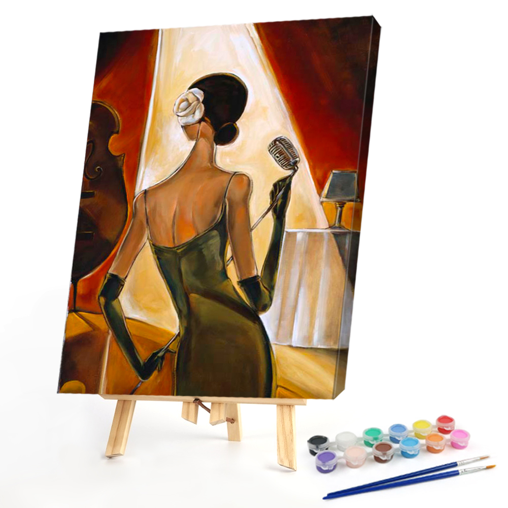 

40*50CM - Paint By Numbers - Sexy Women Singer, 501 Original