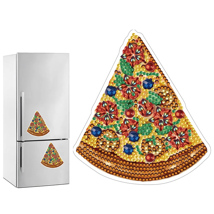 Diamond Painting Magnets Refrigerator Pizzeria Full Drill Fridge Magnets Sticker