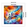 Colorful Musical Note Feather-11CT Stamped Cross Stitch 40*40cm/15.75*15.75in tapestrymarket