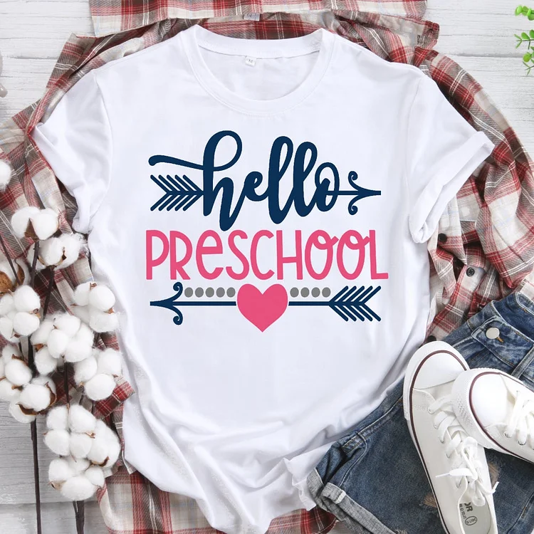 Hello Pre-School T-shirt Tee-07034