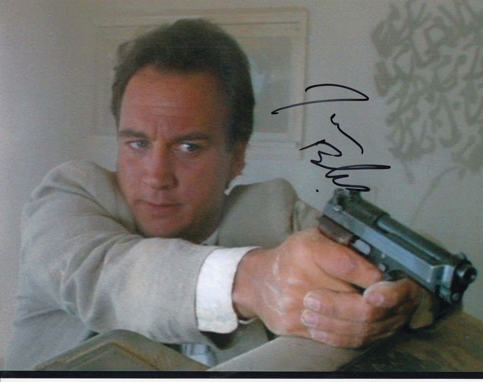 JIM BELUSHI signed (K-9) Movie 8X10 Photo Poster painting *Det Mike Dooley* W/COA #2