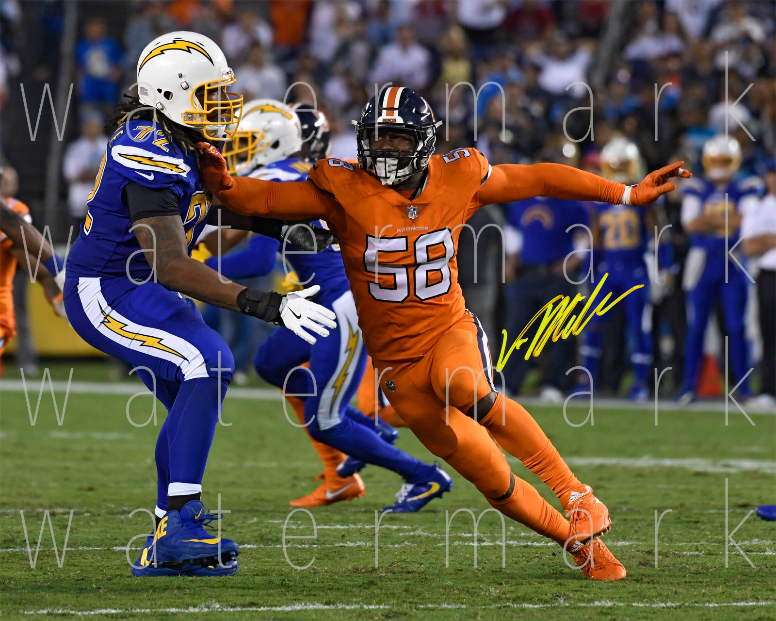 Von Miller Denver Broncos signed 8X10 print Photo Poster painting picture poster autograph RP