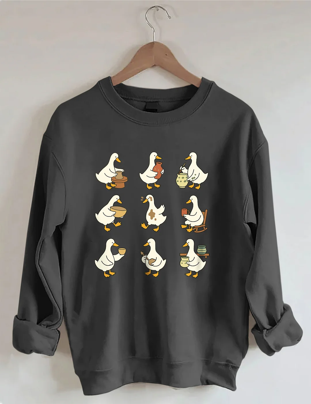 Cute Goose Pottery Sweatshirt