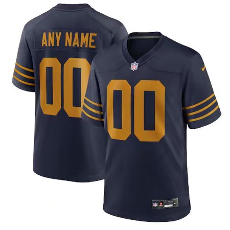 Men's Green Bay Packers Navy The 1923 Classic Game Custom Jersey