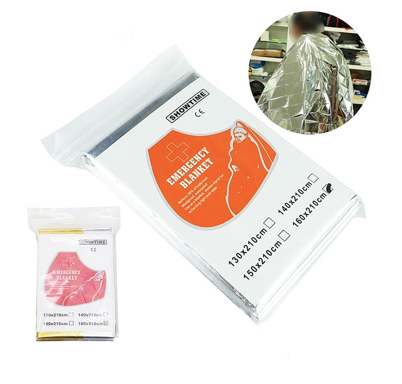 [5-Pack] Outdoor Portable Emergency Blanket Multifunctional Insulation Life-saving Sunscreen Blanket