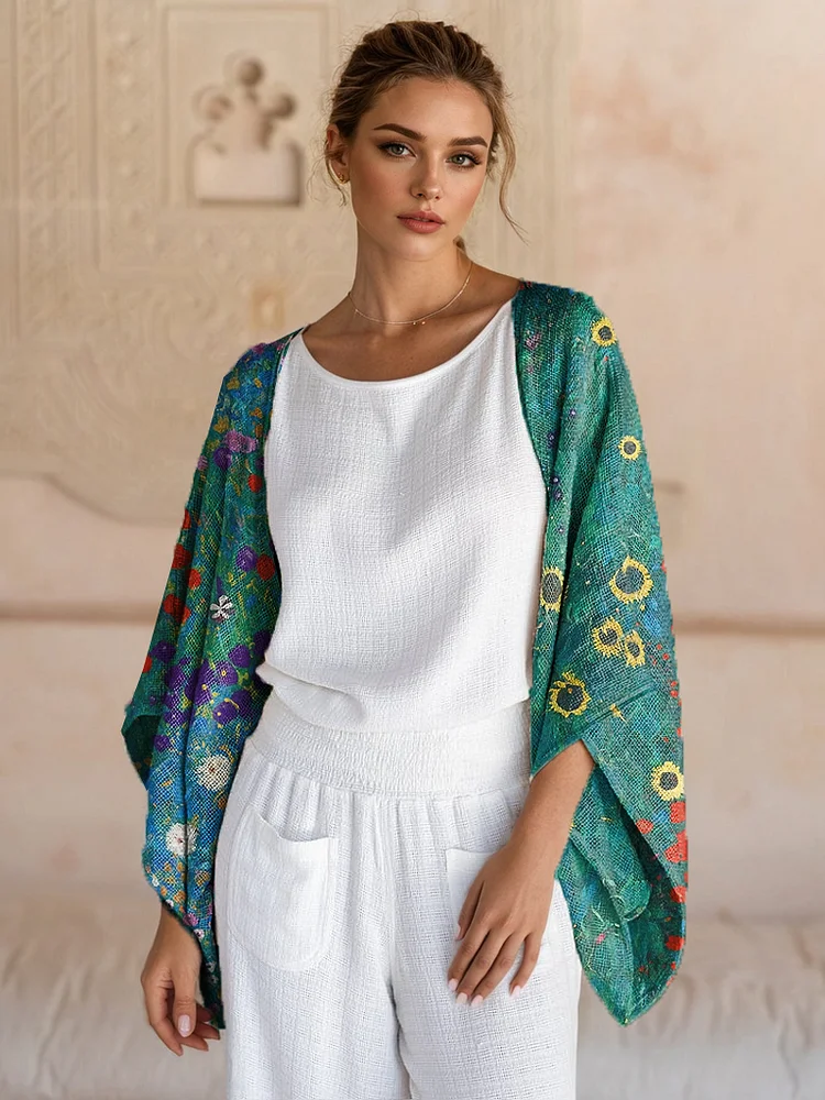 Printed Pattern Cotton Shawl