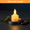 Flameless LED Tea Lights Candles Solar Power Realistic Fake Electric Tealight Candles Multifunctional for Fireplace Mantel Dinner Wedding Party