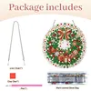 Christmas Wreath 2D Flat DIY Diamond Painting Pendant 9.84x9.84in