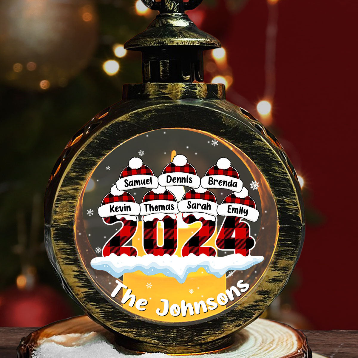 Loveyoufancy Lovely Christmas - Personalized Custom Christmas Lantern