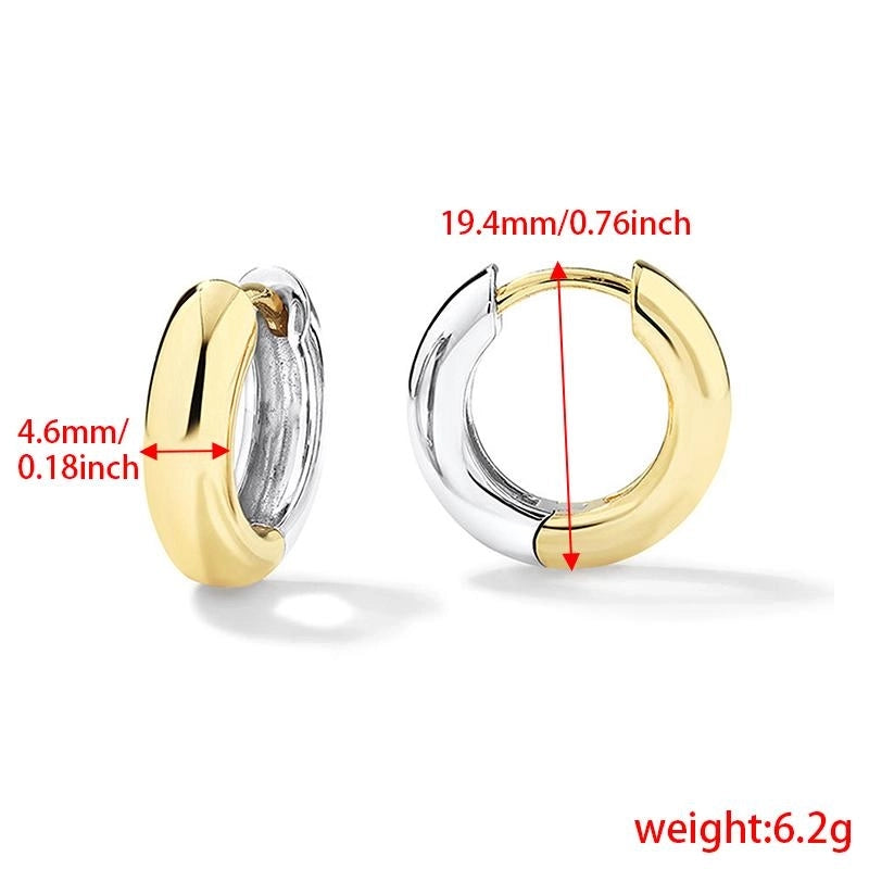 1 Pair 925 Sterling Silver 925 Sterling Silver Earrings Geometric Earrings