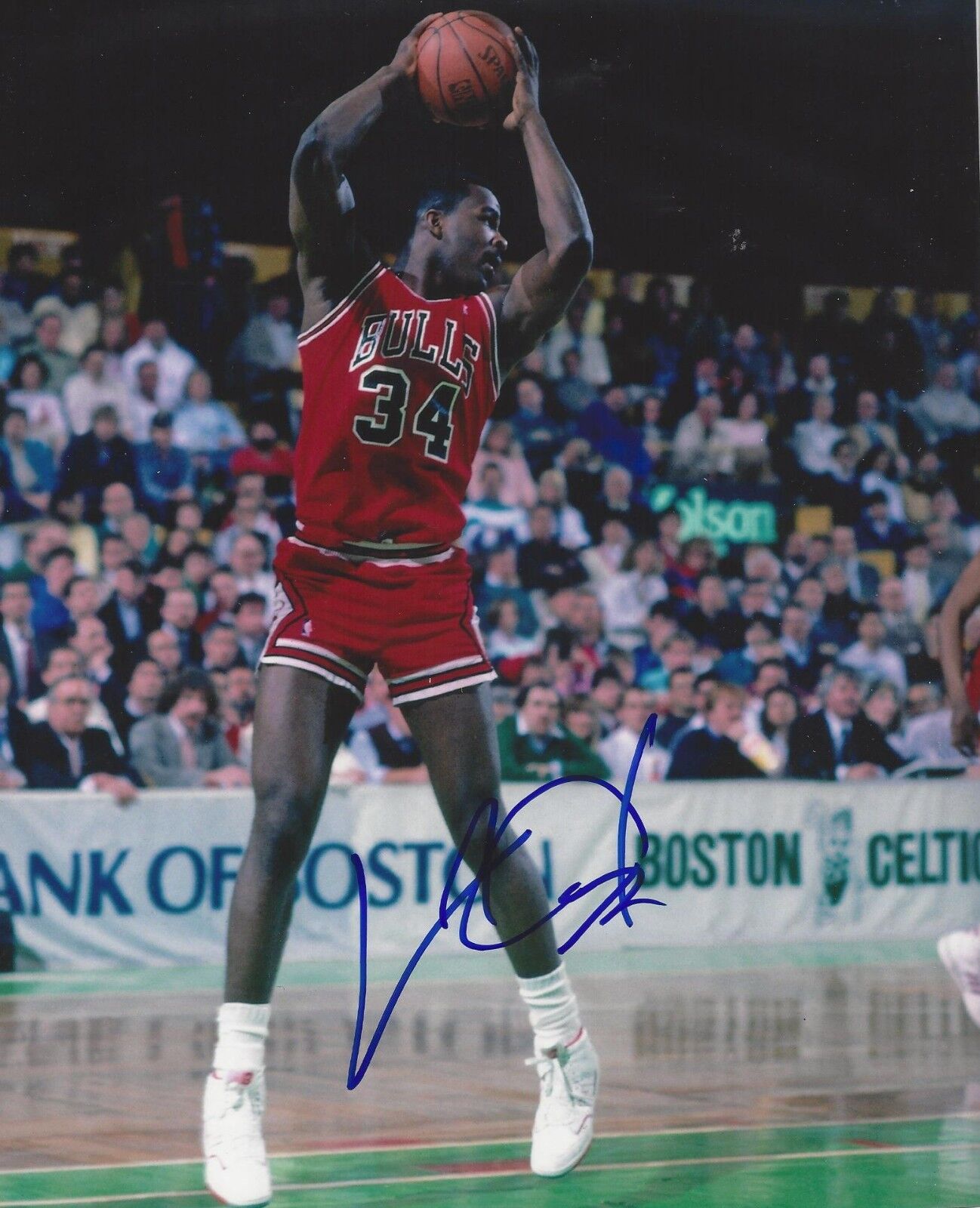 Charles Oakley Autographed 8x10 Chicago Bulls Shipping A198