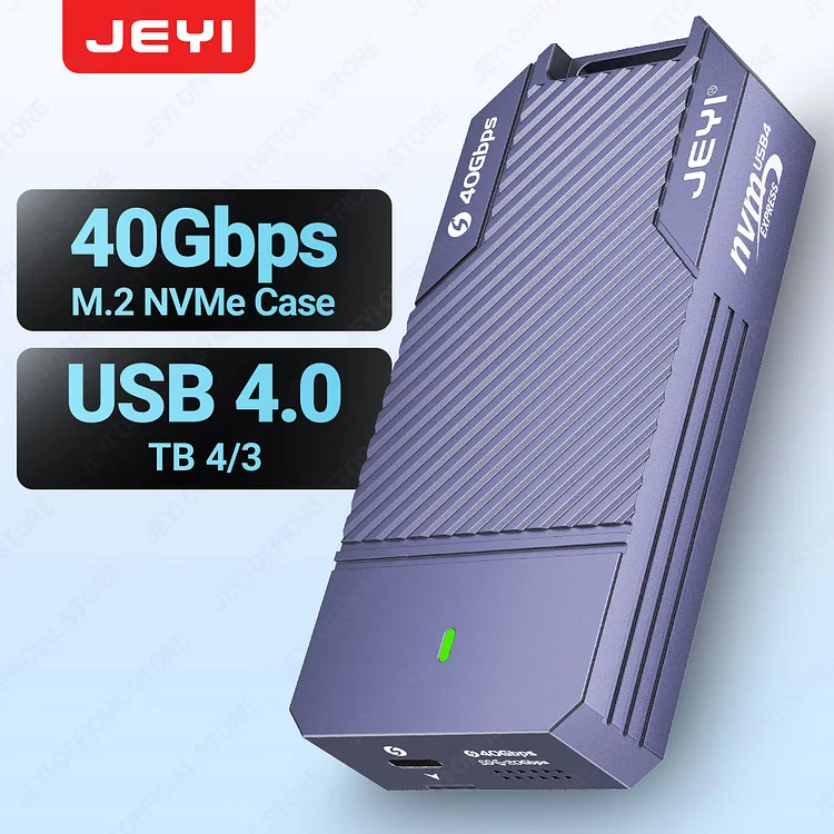 JEYI 80Gbps Thunderbolt 5 M.2 NVMe SSD Enclosure Transfer Rates