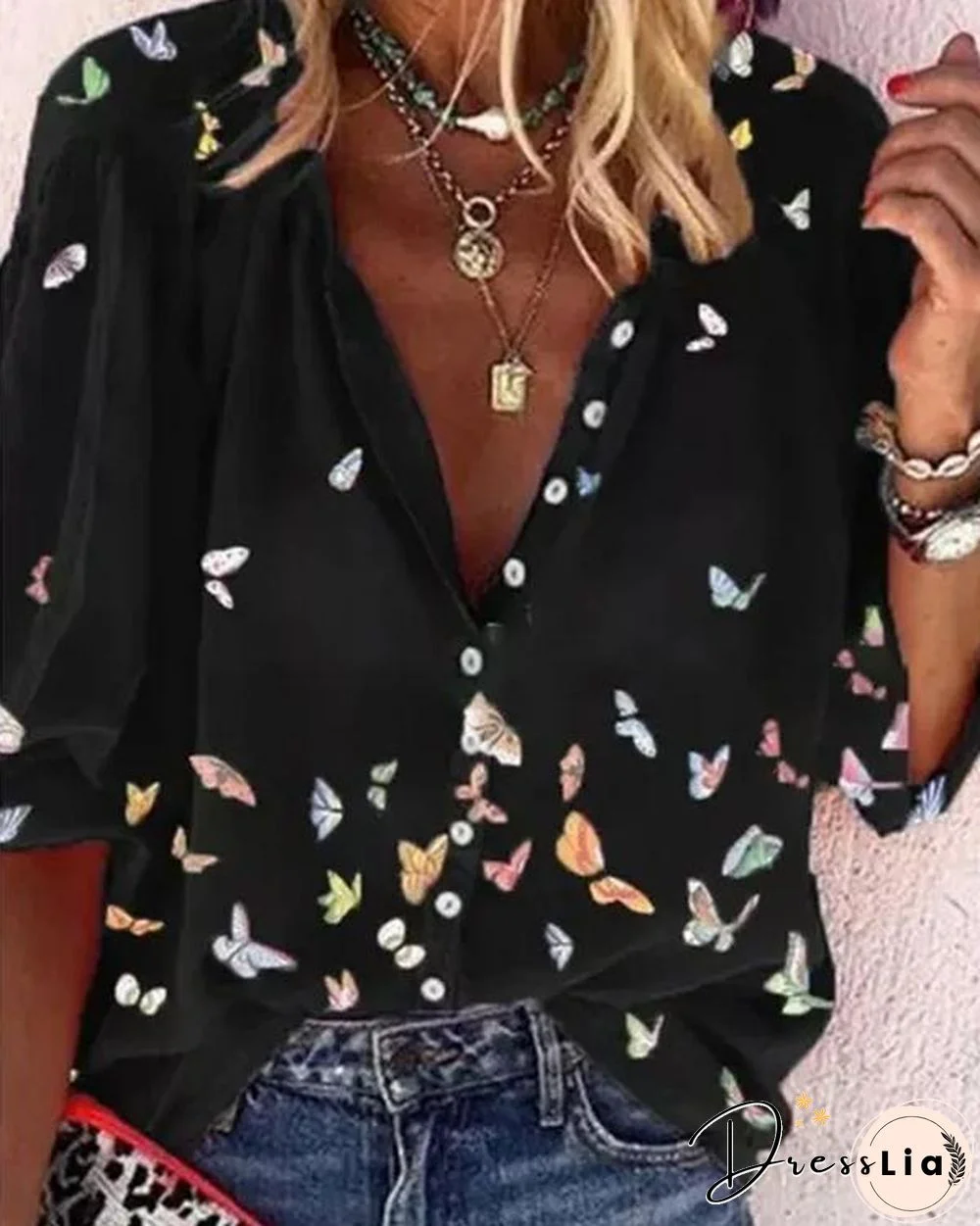 Butterfly Casual Look Shirt