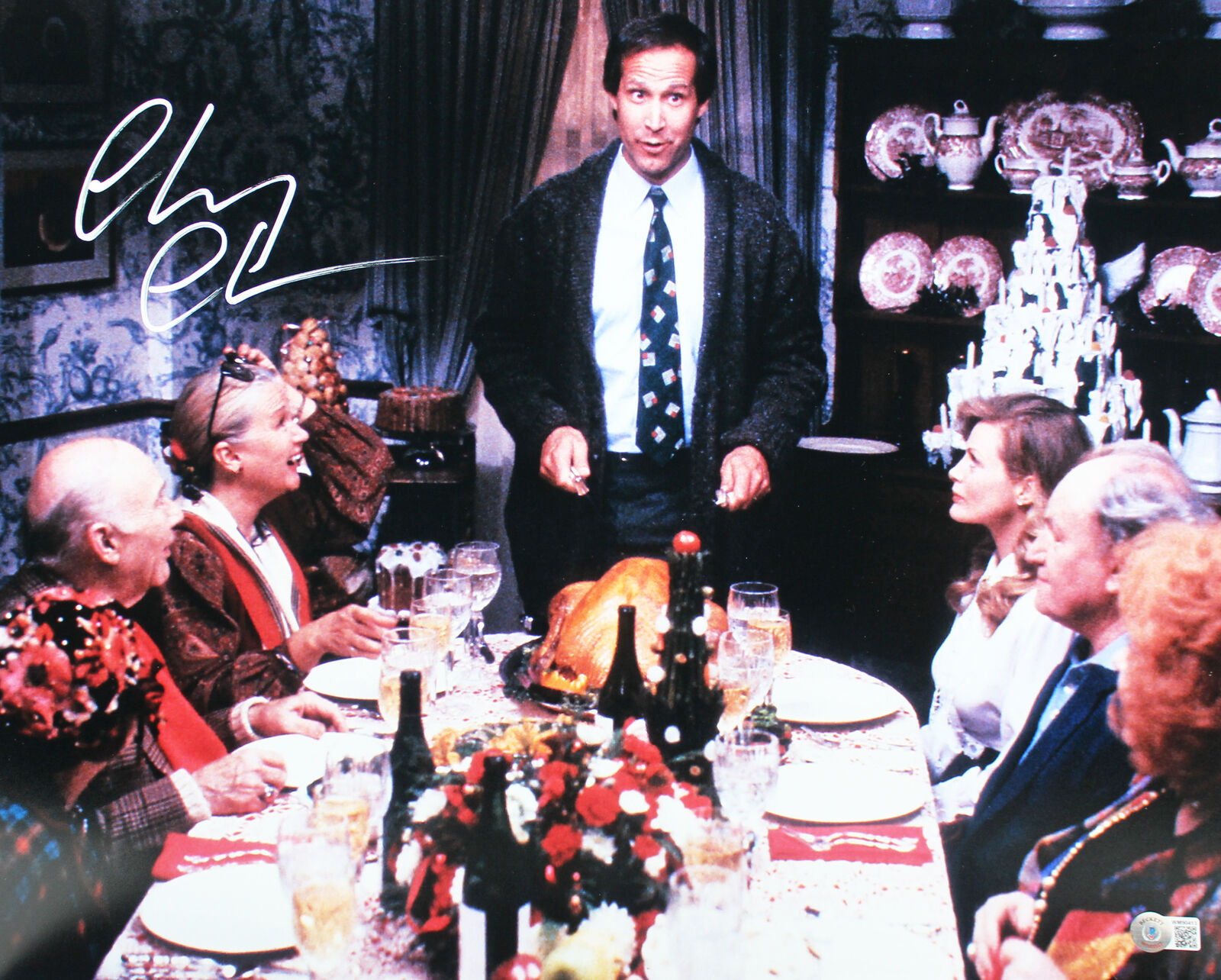 Chevy Chase Christmas Vacation Authentic Signed 16x20 Photo Poster painting BAS Wit #WM90413