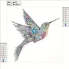 5D DIY Crystal Rhinestone Diamond Painting -  Hummingbird