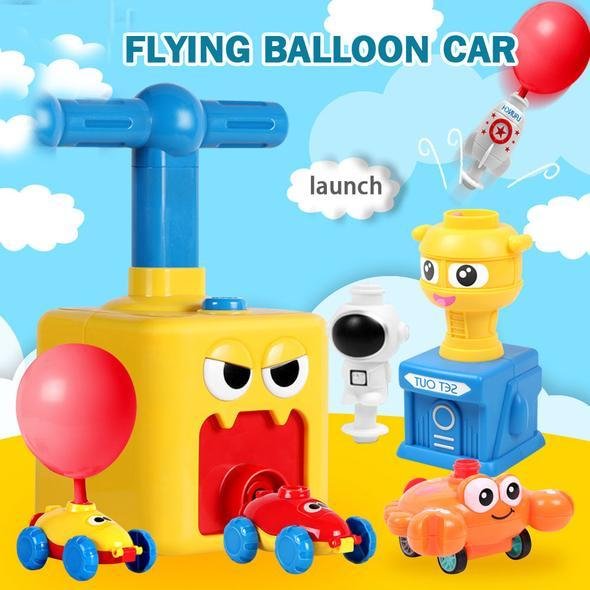 balloon launcher car toy set