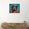 (US Only)Dog 5D DIY Full Drill Round Diamond Painting Kit Home Wall Room Decor 40x35cm