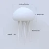 LED Voice Controlled Jellyfish Night Light, RGB Gradient Color Jellyfish Bedside Lamp Rechargeable - Type-C - with Touch Sensor Lamp for Bedroom